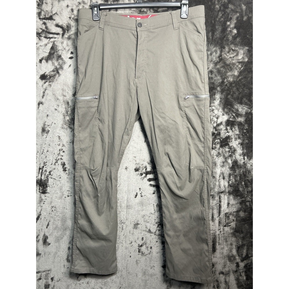 Wrangler ATG Men's Size 38x30 Dark Gray Pewter Stretch Hiking Trail Pants